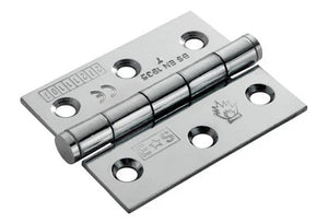 L&H GRADE 7 HINGES CHROME 100X75X2.5MM