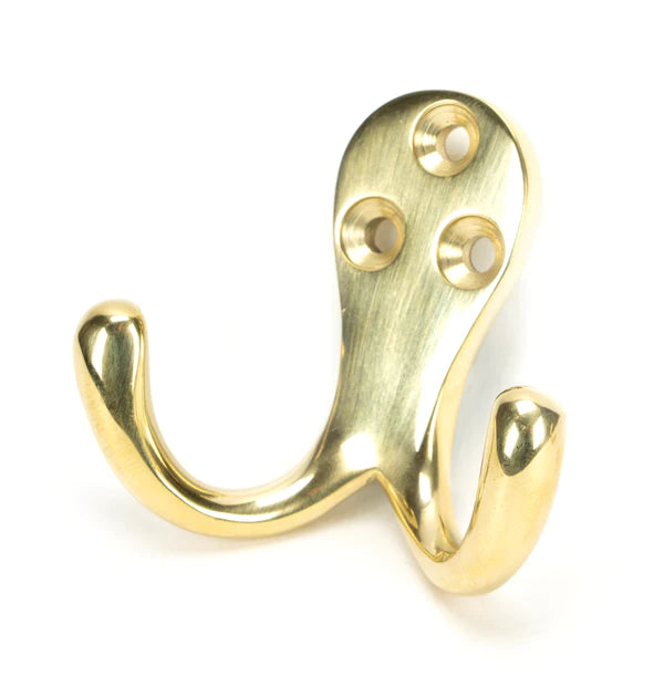 CORRY PHX TWIN BRASSED ROBE HOOK