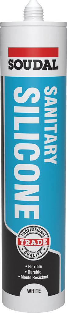 SOUDAL SANITARY  SILICONE WHITE  290ML