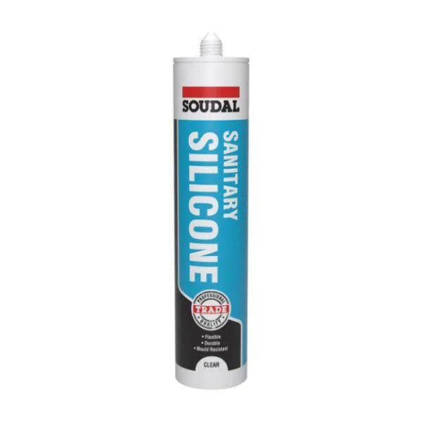 SOUDAL SANITARY  SILICONE CLEAR 290ML