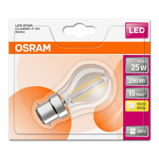 POWERLINE OSRAM 2.1W  (25W) B22 LED G/BALL