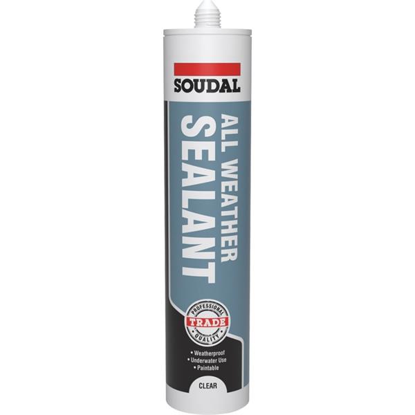SOUDAL ALL WEATHER SEALANT CLEAR  290ML