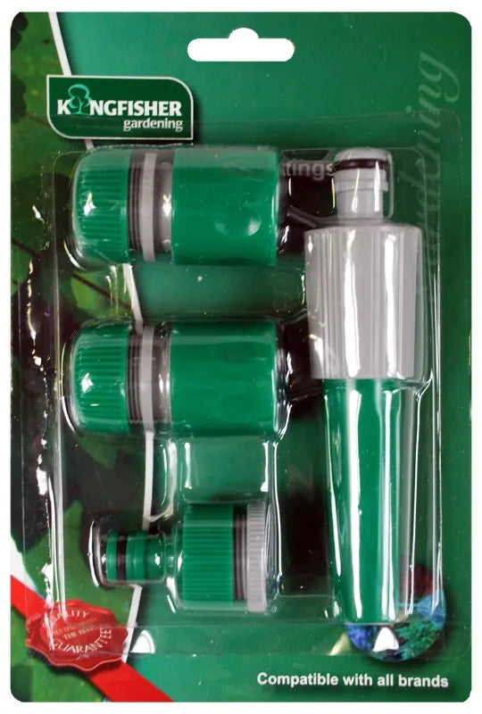 KINGFISHER SNAP ON HOSE FITTINGS SET