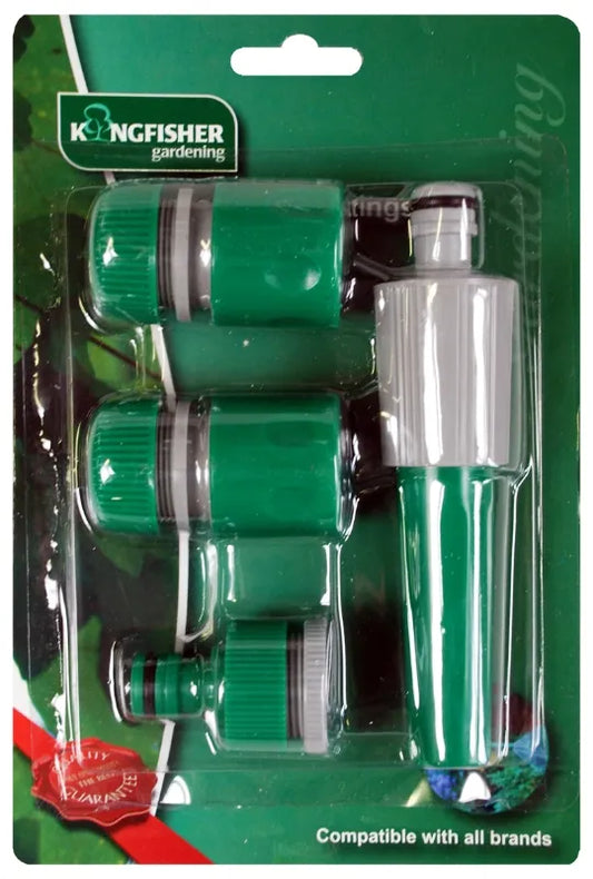 KINGFISHER SNAP ON HOSE FITTINGS SET