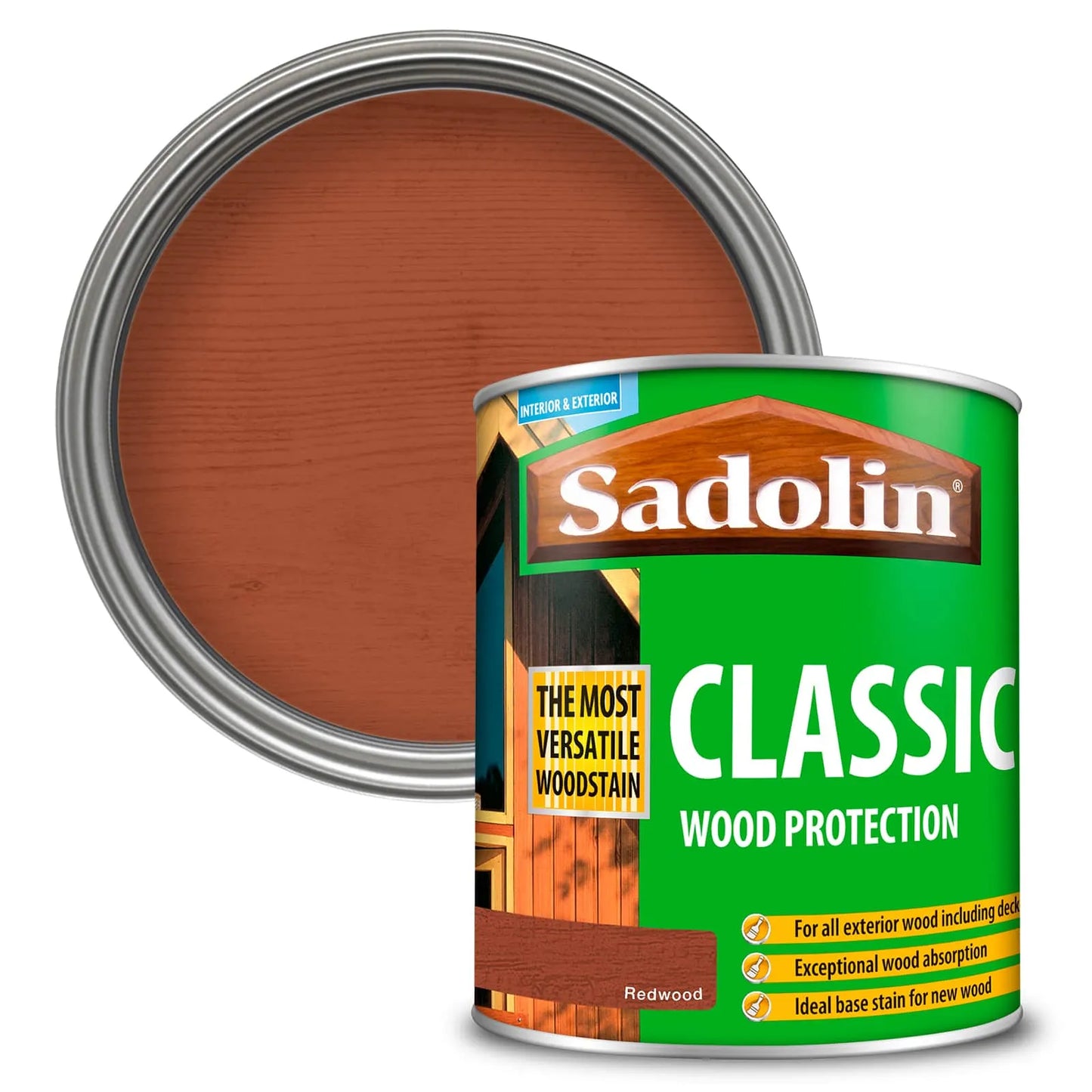 SADOLIN CLASSIC WOOD PROTECT 1LT REDWOOD