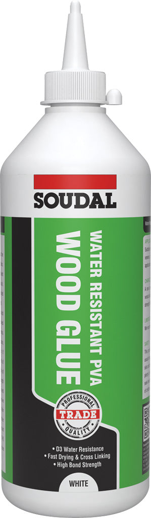 SOUDAL WATER RESIST WOOD GLUE 1 LITRE