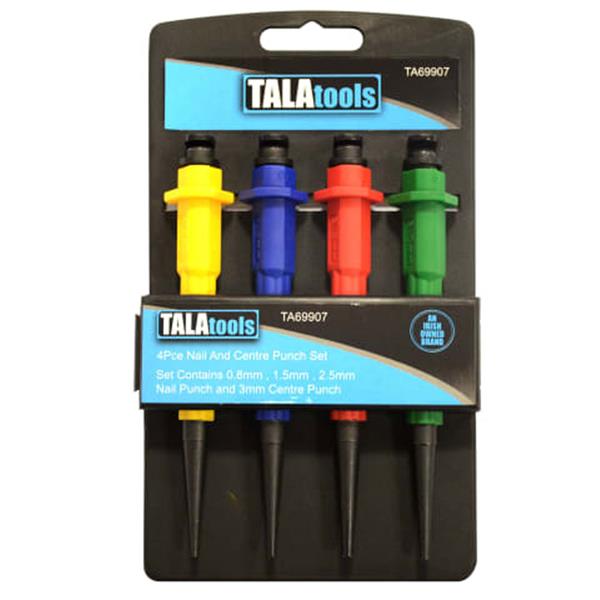 TOB TALA 4 PCE NAIL & CENTRE PUNCH
