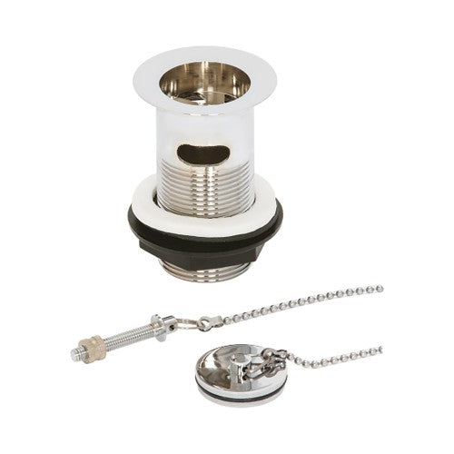 1/1/4 BASIN WASTE WITH METAL PLUG SLOTTED