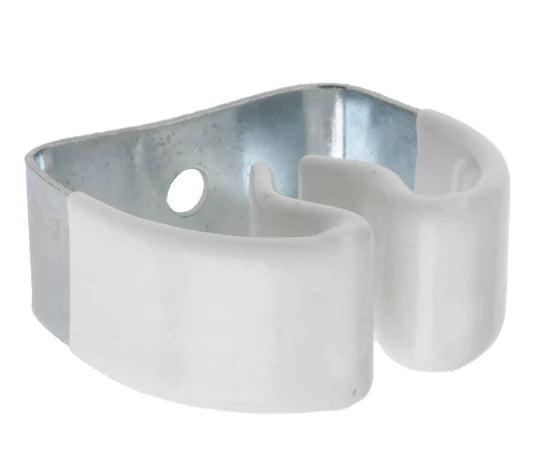 BROOM HOLDER + WHITE VINYL COATING