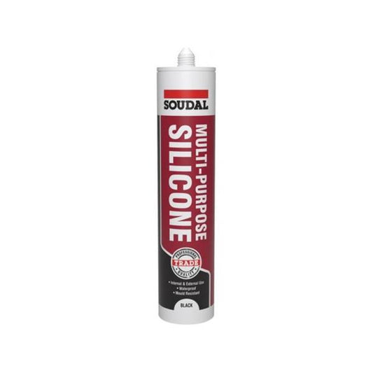 SOUDAL MULTI PURP SILICONE BLACK 270ML