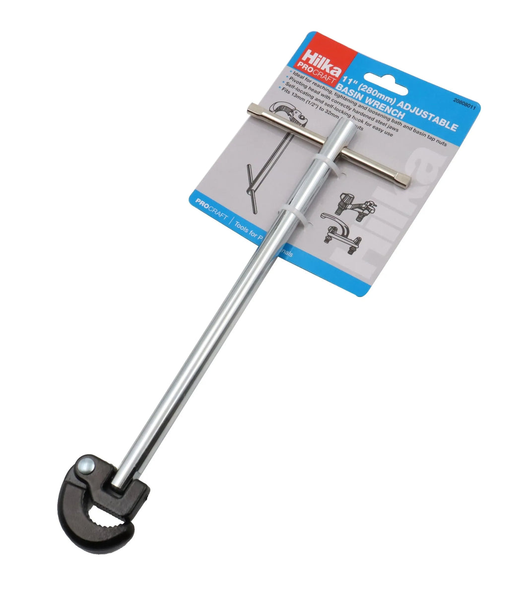 JS HILKA 275mm ADJ BASIN WRENCH