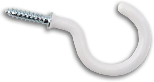 CORRY PHX CUP HOOK 1 1/2" WHITE 4PK