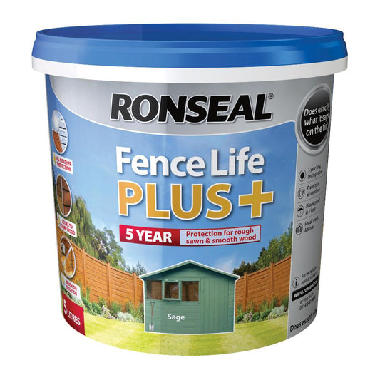 RONSEAL FENCELIFE PLUS SAGE 5 ltr-2 for 35