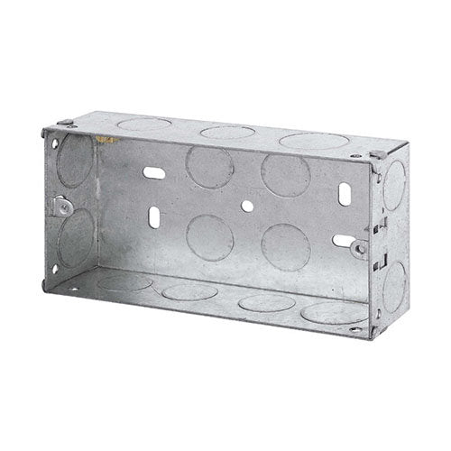 CORRY PHX 2 GANG 35MM METAL SOCKET BOX