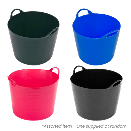 AMA 40LTR TUFF TUB GREEN/PURP/BLUE/BLK/PINK