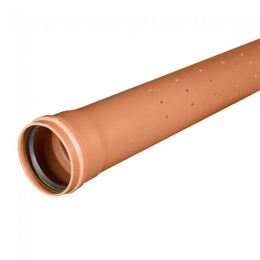 PERCOLATION PERFORATED DRAINAGE PIPE 4" 6MET