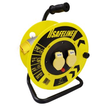 ABC 40MTR X 110V 16A 2.5SQ YELLOW CABLE REEL