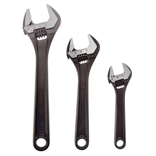 BAHCO ADJ WRENCH SET 3 PCE
