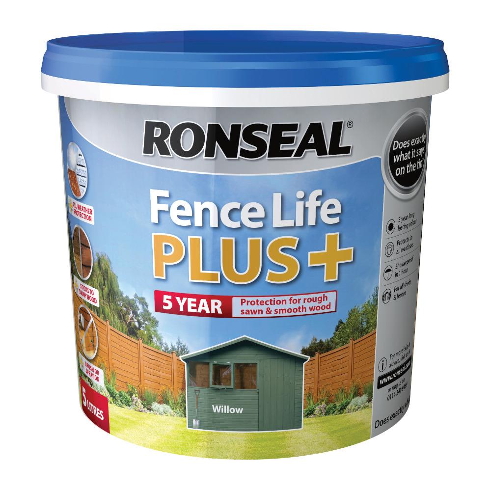 RONSEAL FENCELIFE PLUS WILLOW 5 ltr-2 for 35
