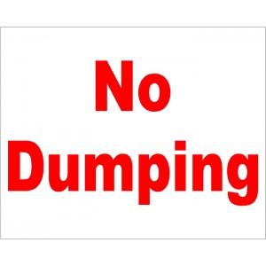 MAC SIGN - NO DUMPING