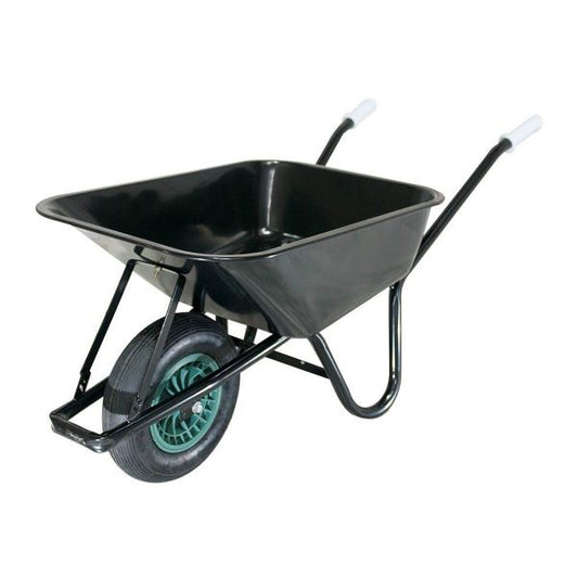 MOYFAB BLACK METAL WHEELBARROW 85L