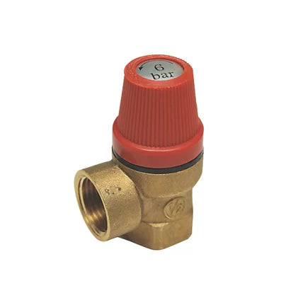 CALEFFI 1/2' 6 BAR SAFETY VALVE