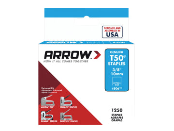 TOB T50 3/8" 10MM STAPLES 1250