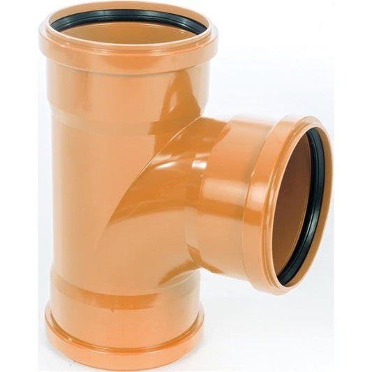 WAVIN SEWER 6''X90 DEG D/C BRANCH TRIPLE