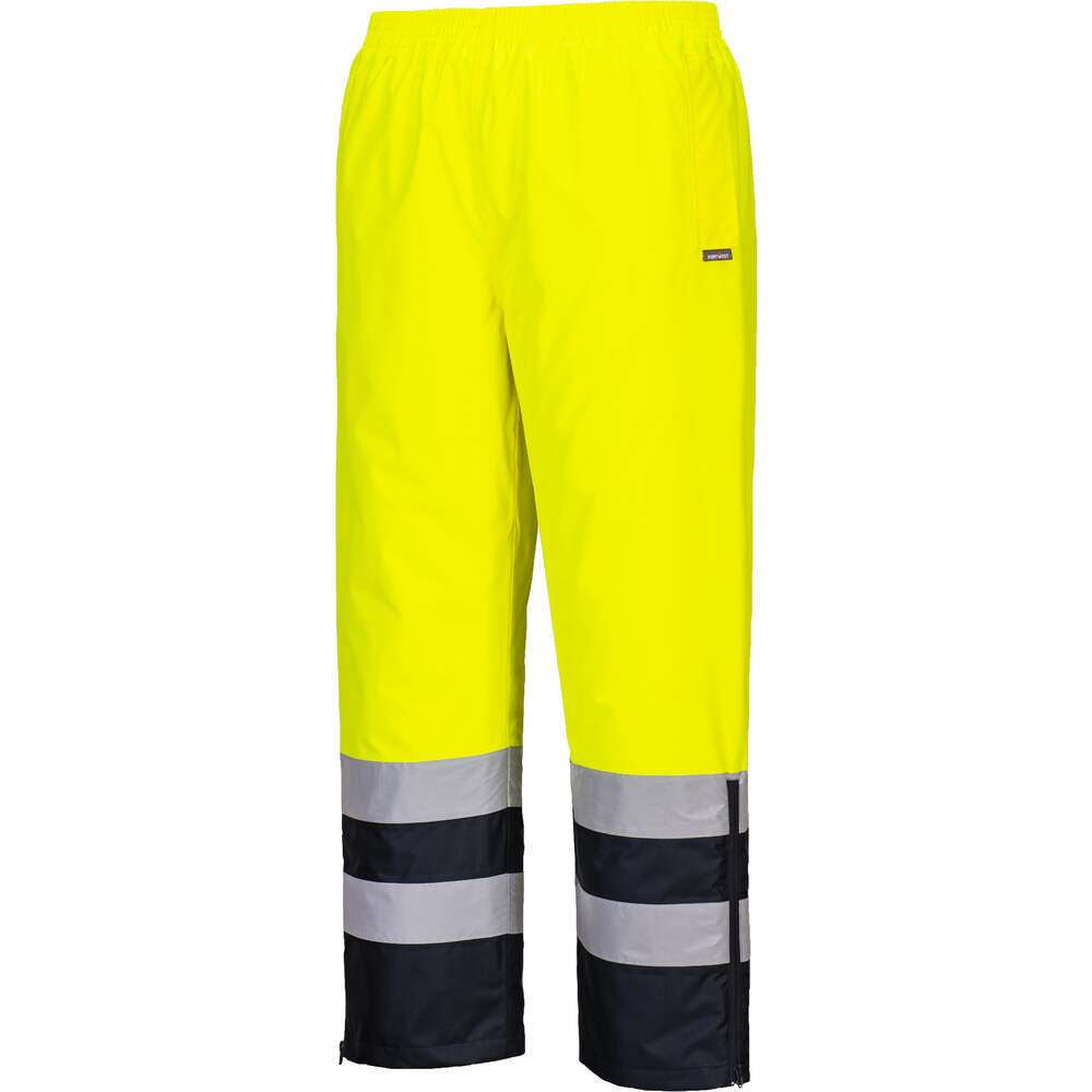 PORTWEST HI-VIS WINTER TROUSERS NAVY/YELL MED