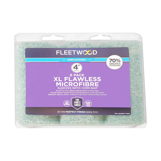 FLEETWOOD 4" XL FLAW M/FIBRE SLEEVES 6 PK