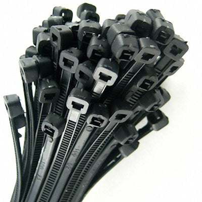 ARC CABLE TIES 360MM X 4.8MM BLACK