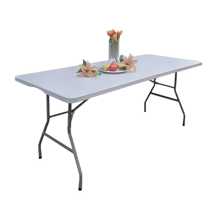 AMA REDWOOD 1.8M FOLDING TABLE - WHITE