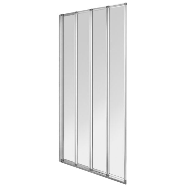 BB16 4 FOLD SILVER BATH SCREEN