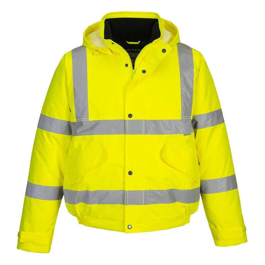 PORTWEST HI-VIS BOMBER JACKET XXL