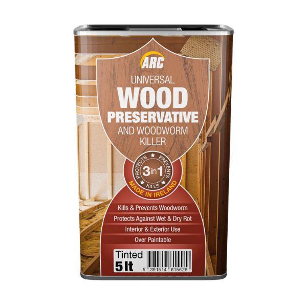 ARC WOOD PRESERVATIVE + W/WORM KILLER 5L TINT