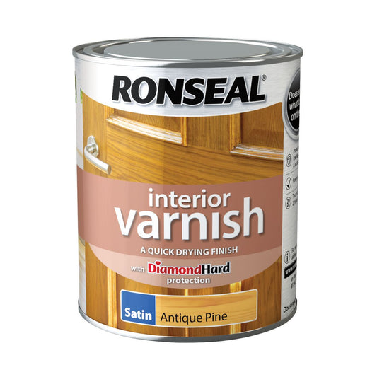 RONSEAL INTERIOR VARNISH SATIN APNE 750ML