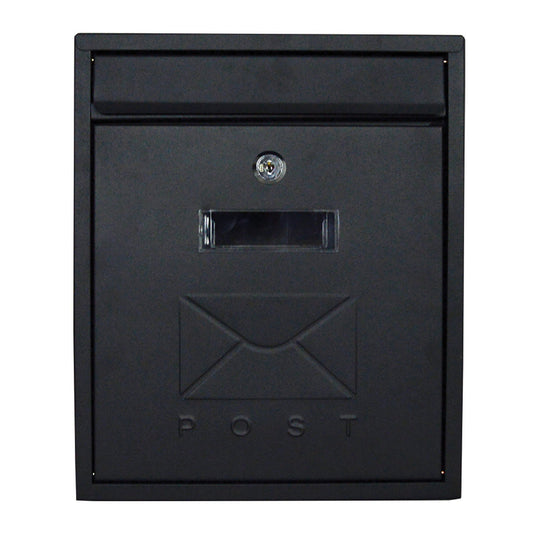 CONTEMPORARY POST BOX black