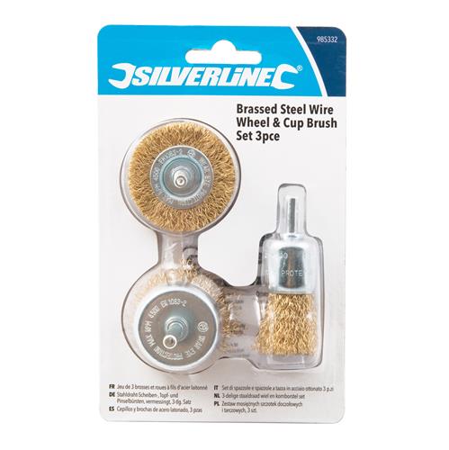 ORIGO SLINE BRASSED STEEL WIRE WHEEL + CUP BR