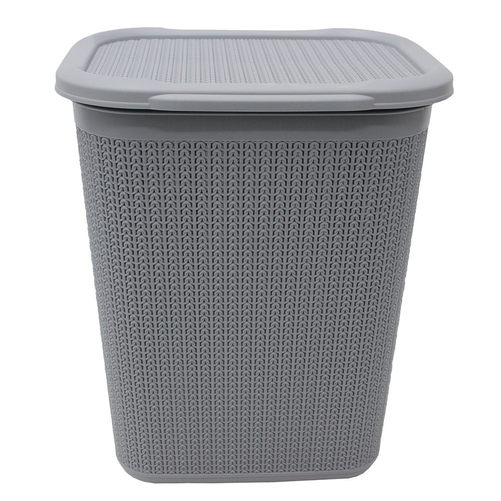JVL Loop 50L Laundry Basket - Grey