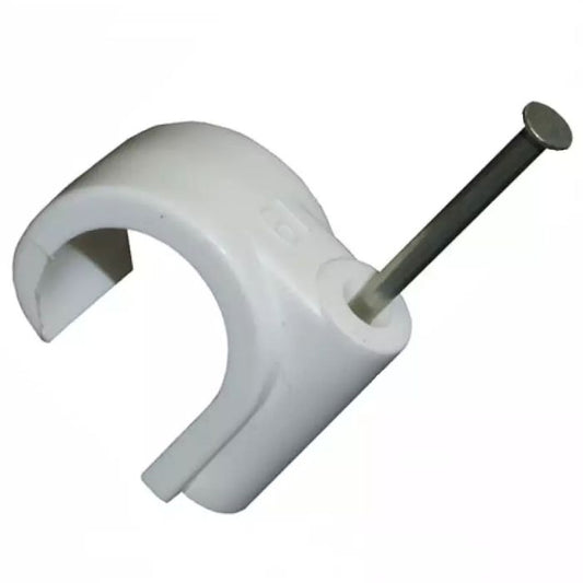 OLYMPIC 28MM NAIL IN PIPE CLIP PKT 50