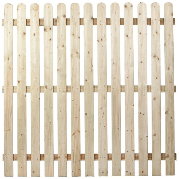 ROUND TOP FENCE PANEL 6FT X 6FT
