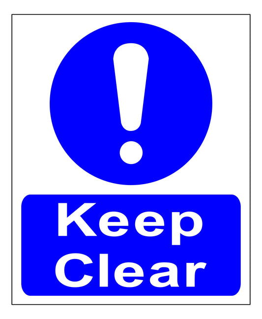 MAC SIGN - KEEP CLEAR 400X488