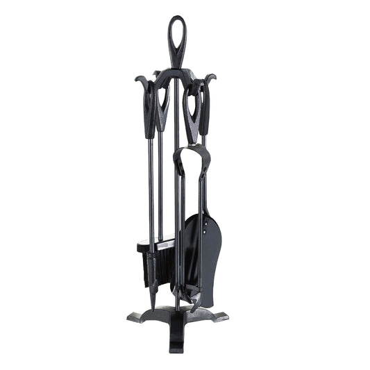 DEVILLE 25" BLACK COMPANION SET TEAR DROP