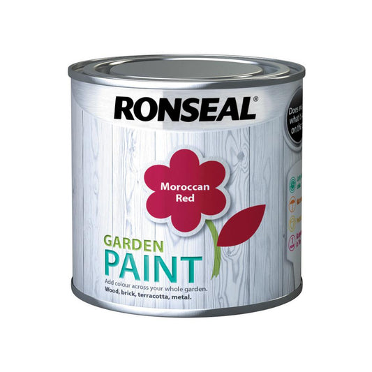 RONSEAL GARDEN PAINT MOROCCAN Red 250ML
