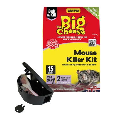 BIG CHEESE RAT + MOUSE KILLER GRAIN BAIT 10G