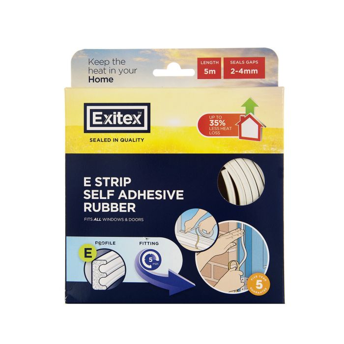 EXITEX E STRIP 5M WHITE 2MM-4MM