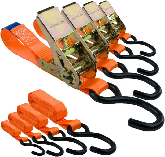 PROTOOL 4PCE RATCHET TIE DOWN SET