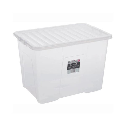 AMA CRYSTAL STORAGE BOX & LID 80LTR