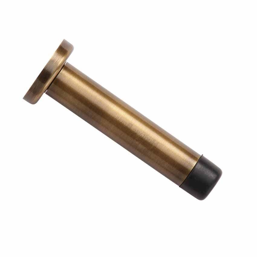 L&H 2.5"PILLAR DOOR STOP ON ROSE SATIN BRASS