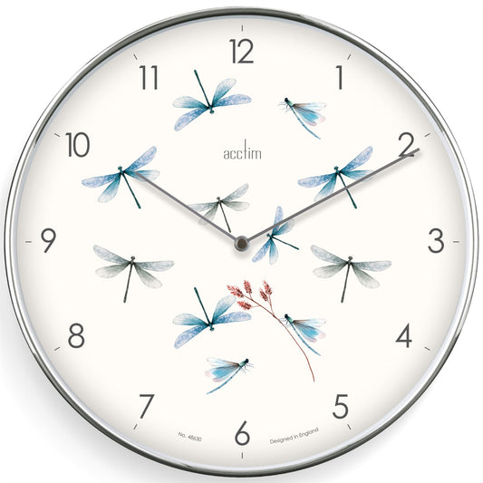 DLYNCH 30CM DRAGONFLY CLOCK